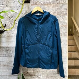 Tuff Athletics | Soft Shell Quilted Hooded Midlayer Jacket - Women's XXL, Teal